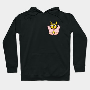 Gay Yellow Pup Bum Squeeze Hoodie